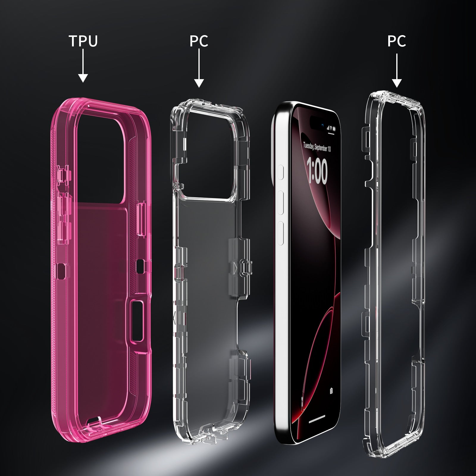 Funda para teléfono a prueba de caídas.