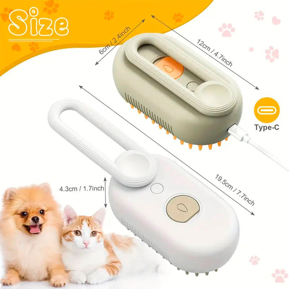 Cepillo de Vapor Multifuncional para Mascotas – Pack 2 Unidades