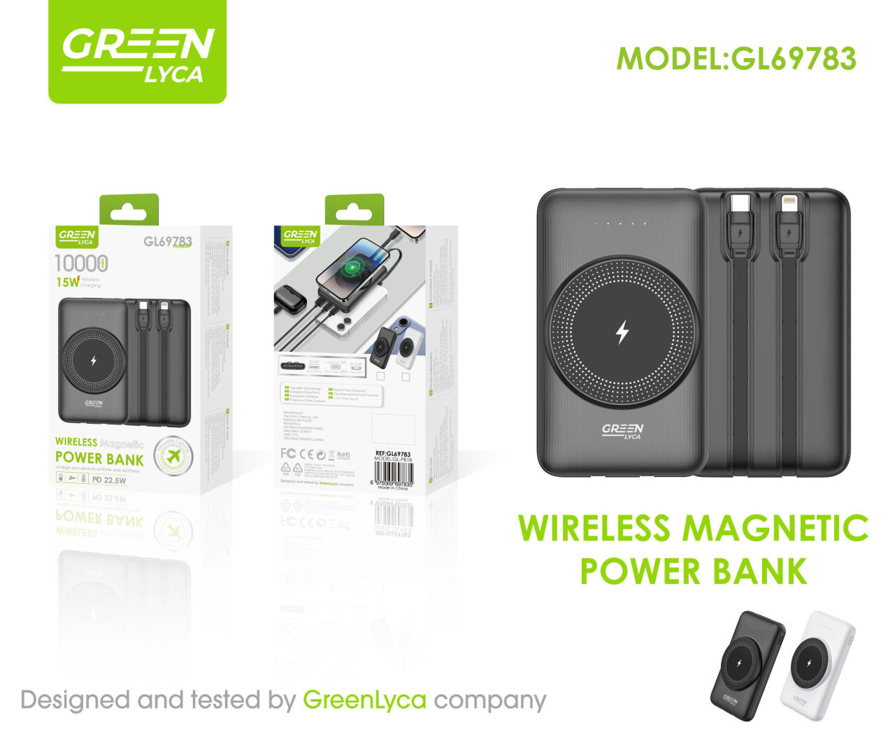 POWER BANK MAGNÉTICA 10000mAh