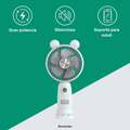Ventilador Portátil Plegable con Pantalla LCD y Soporte para Teléfono